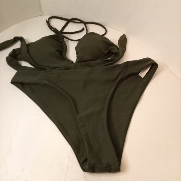 Beachsissi Other - Beachsissi Women's Large 12/14 Olive Green Bikini Two Piece